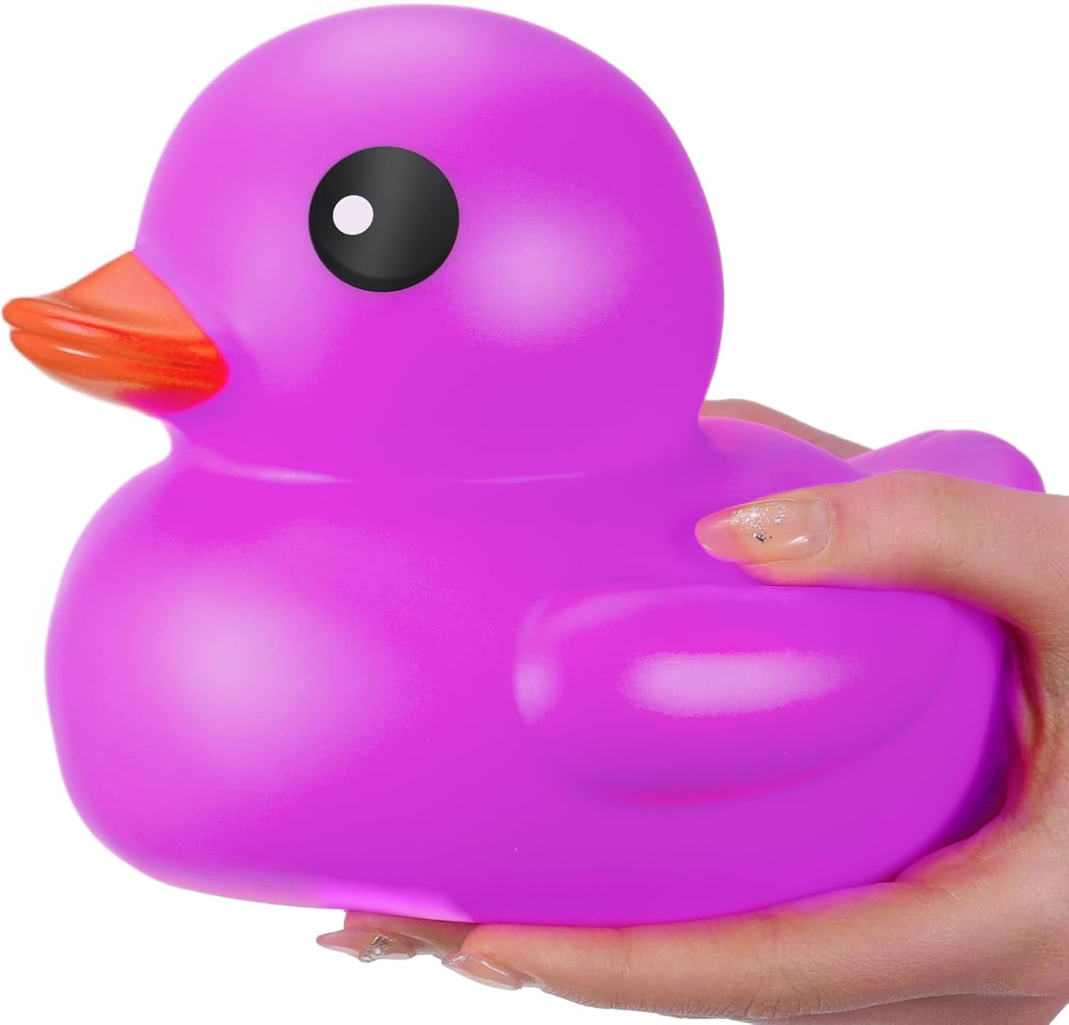 6.89 Inch Giant Rubber Duck Big Rubber Duck Large Duckling Bath Toy with Squeaky Sound for Summer Baby Shower Birthday Party Favor Gift(Pink)